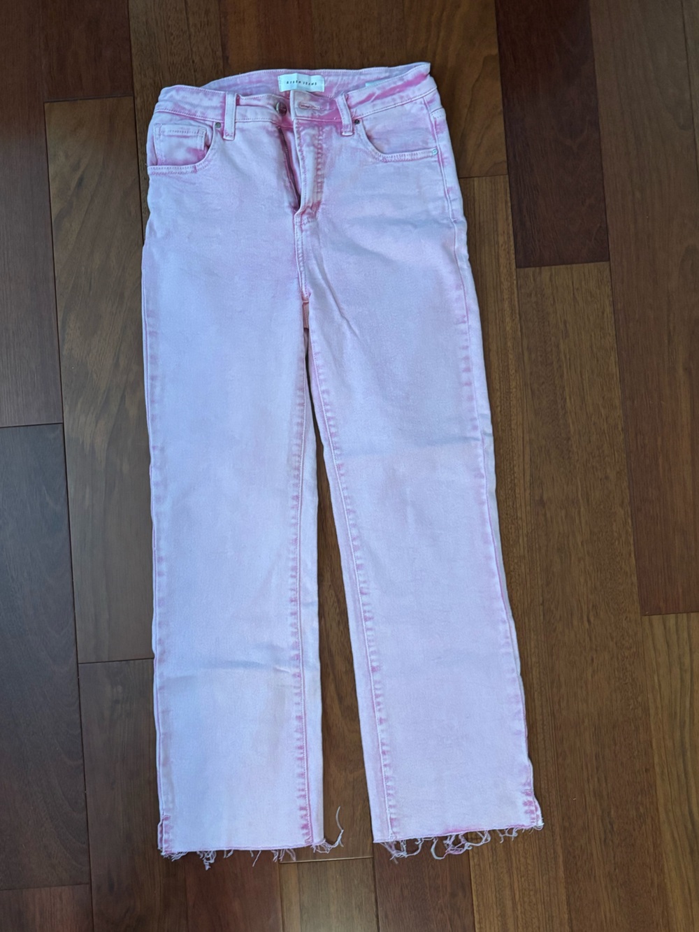 Rise jeans size 7/28 Women’s Pink Straight-Leg Jeans super comfortable